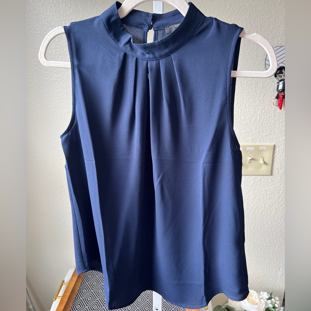 Navy Blue Delicate Blouse
